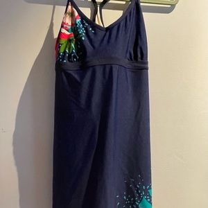 Women’s Navy & Floral Dress.
